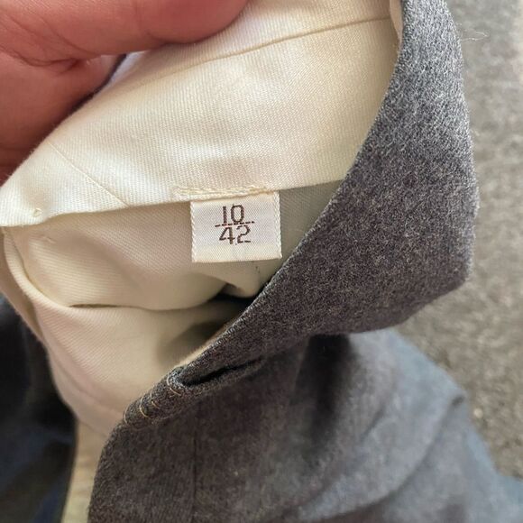 Neiman Marcus Sz 10 100% Wool Micro Houndstooth Trousers - Picture 7 of 9